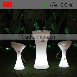 Glowing White Color Cocktail Table for Birthday Party thumbnail-3