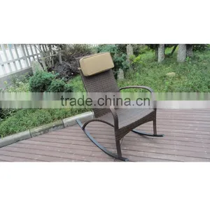 Outdoor Wicker Rocking Chair thumbnail-1