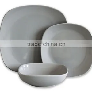 20pcs White/black Dinner Sets thumbnail-5