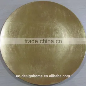GOLD FOIL PP PLASTIC CHARGER PLATE thumbnail-1