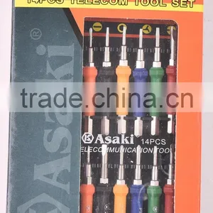 AK-9070 High Precision 14pcs Cell Phone Repair Screwdriver Set thumbnail-5