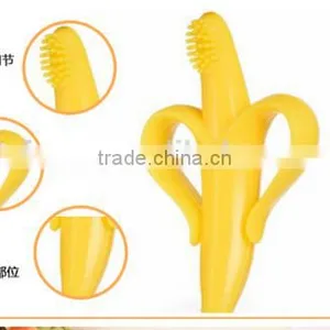 Molar Rod,Banana Toothbrush,Baby Silicone Banana Tooth Gum thumbnail-1