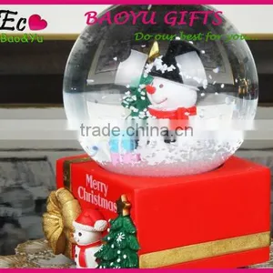 Hot Sale Gifts Musical Christmas Snow Globe Handwork Christmas Snow Globe thumbnail-1