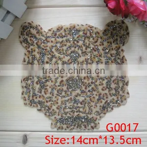 Wholesale Gold Tiger Beads Hot Fix Rhinestone to Decoration Garment or Shoe thumbnail-1
