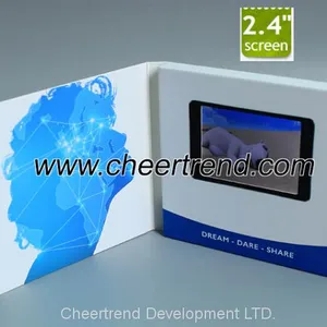 Mini USB 2.4'' Inch Lcd Video Business Brochure With 128M Memory Sensor Switch thumbnail-2