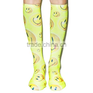 Wholesale Custom Print Socks, Custom Basketball Socks thumbnail-3