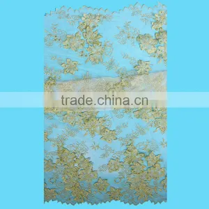 2017 Most Popular Beaded Tulle Lace Fabric Manufactured in China thumbnail-1