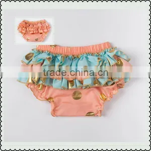 Hot Selling Baby Ruffle Cotton Diaper Cover Toddler Infants Bloomers Baby Solid Panties Bloomer Kids Bloomers thumbnail-2