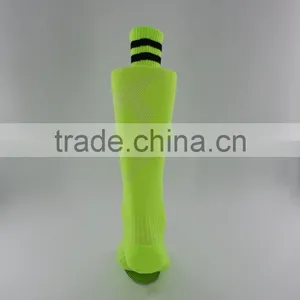 Green Strip Knee High Soccer Socks Men thumbnail-6