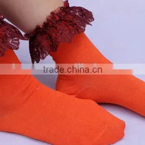 Princess Style Lace Cotton Girls Sock thumbnail-3