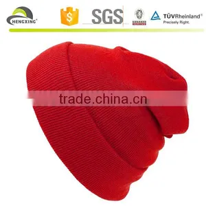 Custom Fold up Knitted Hat and Wholesale Beanies Knitting Hats thumbnail-1