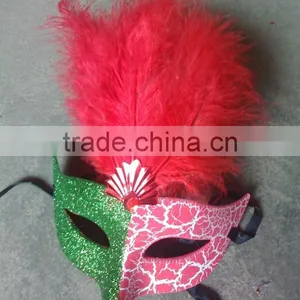 Feathered Venetian Party Mask for Sale thumbnail-1