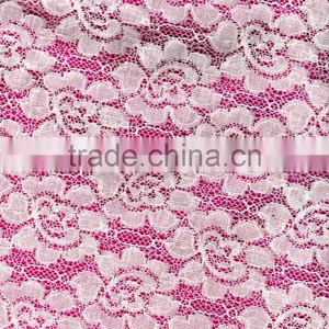 R&H Best Quality Heavy African Lace Fabric Elastic Tulle Fabric 100% Cotton Nigeria Cord Lace thumbnail-4