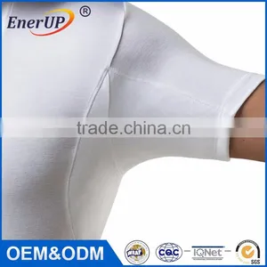 2017 High Quality Sweat Absorbing T-shirt Wholesale for Men White Body Fit Under T-shirt Dri Fit Sweat Proof T-shirt thumbnail-1