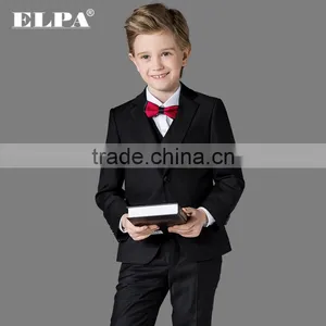 ELPA NXB0083 British Style Slim Black Fancy 3 Piece Designer Kids Boys Suits thumbnail-1