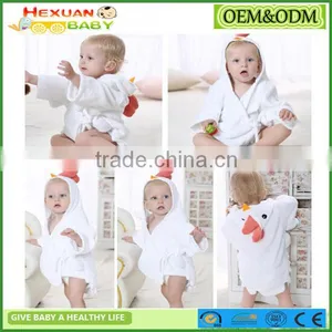 Hooded Animal Bathrobe Cartoon Baby Towel Character 02 thumbnail-4