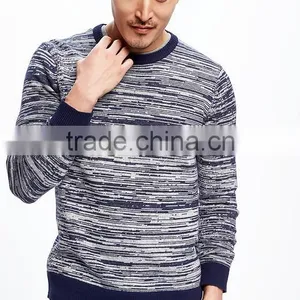 Comfortable Sweater Textured Crew-Neck Sweater For Men thumbnail-2
