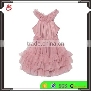 Ruffled Chiffon Dance Princess Dress Lastest Kids Frock Design for Girls thumbnail-1