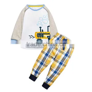 Wholesale 100% Cotton Spring Autumn Children Pajamas Set thumbnail-5