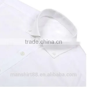 Spread Collar 100% Cotton Business Men Shirt Long Sleeve Shirt for Men thumbnail-2