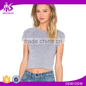 2018 Guangzhou Shandao Garment Factory Custom Logo Summer Hot Style 160g 100% Cotton Short Sleeve O-Neck Women's T Shirt thumbnail-1