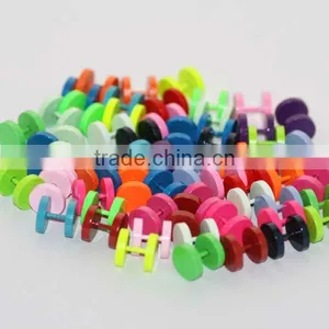 2015 New Style Painting Body Jewelry Fake Ear Plugs Earrings Piercings thumbnail-1