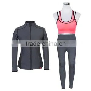 Yoga Exercise Wear for Ladies Printing Logos Custom Plus Size thumbnail-3