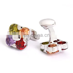 Wedding Cufflinks Colorful Crystal Luxury Style for Shirt thumbnail-4