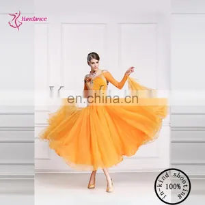 2016 Long Sleeves Beautiful Ballroom Dance Dress B-14764 thumbnail-3