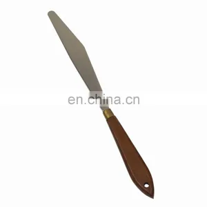 Brown Wooden Handle Palette Knife for Art Paint thumbnail-1