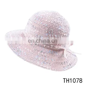 Wholesale Fashion Hot Sell Supreme Paper Straw Ladies Beach Women Hat thumbnail-1