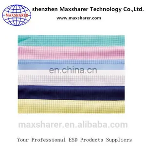 Various Colors Recycled 5mm Strap/grid Clothing Fabric Antistatic Esd Cleanroom Polyester Fabric thumbnail-1