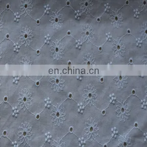 100% Cotton Embroidery Fabric Shower Curtain thumbnail-1