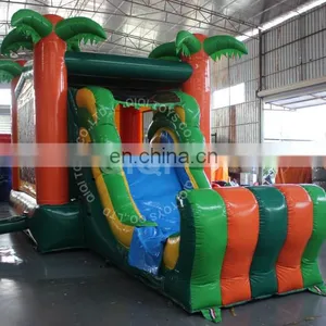Jungle Theme Inflatable Bouncy Castle With Slide for Kids/inflatable Jumping Castle for Sale thumbnail-5