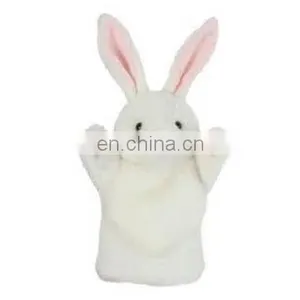 Yangzhou Manufacturer Stuffed Plush White Rabbit Hand Puppet thumbnail-1