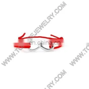 Cheap Wholesale Stainless Steel Infinity Women's Charms Leather Bracelets Jewelry Gifts thumbnail-5