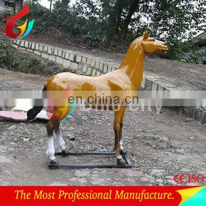 Attractive Lifelike Fiberglass Life Size Horse Sculptures thumbnail-3