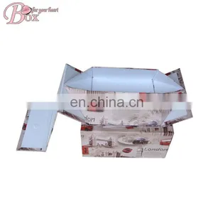 Hot Sale Cardboard Flower Clothing Storage Box Folded Paper Floded Hat Box thumbnail-4