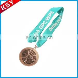 Factory Directly Selling Heart Shaped Metal Medal With Ribbon Of Honor thumbnail-5