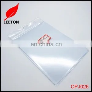 Good Quality Plastic PVC Zip Lock ID Card Badge Holder thumbnail-4