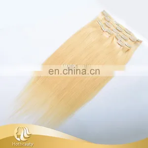 100% Human Clip In Hair Extensions Brazilian Hair Wholesale thumbnail-4