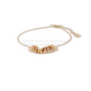 Chain HC06-12388 Wholesale Bangle Cuff Set Cubic Zirconia Bracelets thumbnail-1