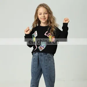 Wholesale Hot Sale Children Knitted Cartoon Girls' Sweaters thumbnail-5