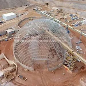 Security Structure Bolt Ball Connecting Space Frame Dome Coal Storage thumbnail-1