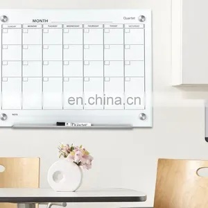 Low Price Magnetic Flexible Planner Glass Recordable Message Whiteboard thumbnail-1
