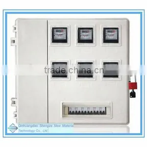 FRP Meter Box/ Multiple Observation Mouth Electric Control Shell / SMC Cell Box thumbnail-1