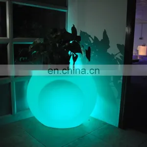 Waterproof Led Illuminate Glowing Flower Pot /outdoor Plastic Flower Vase thumbnail-4