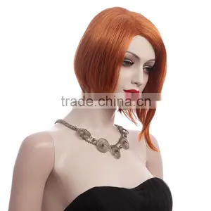 Short Straight Japan's Hair Woman Wig Full Cap Synthetic Wig 2202 thumbnail-4
