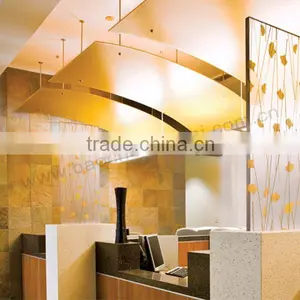 Decorative Door Sliding Acrylic Grass Translucent Partition Panel thumbnail-2