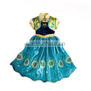 High Quality Hot Frozen Dress Elsa & Anna For Girl Princess Cosplay Dresses SU055 thumbnail-1